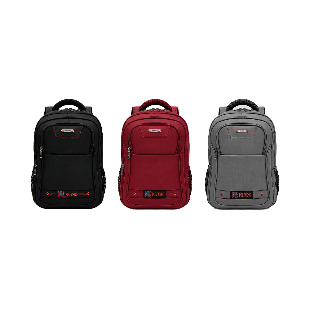 Mochila polweng con 3 compartimentos, candado de seguridad + comparti…