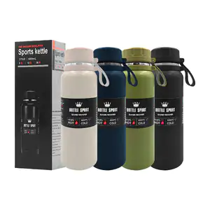 Termo de acero inoxidable de 27oz con infusor y tapa con asa de silic…