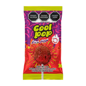 1pz Paleta de caramelo cool pop sabor chamoy con chile en polvo 18g /…