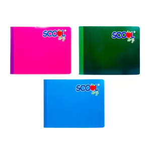 Cuaderno italiano cosido scool con 100 hojas de cuadro chico, varieda…