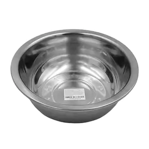 Tazon - bowl de acero inoxidable para cocina, 22cm con circulos decor…