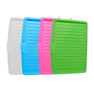Escurridor de plástico para cocina, 44.5 x 31.5cm, variedad de colore…