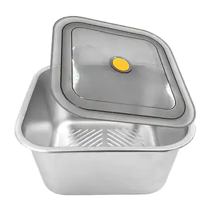 Recipiente de metal para almacenar comida cierre hermético y válvula,…