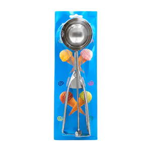 Cuchara despachadora de acero inoxidable para helado con mango ergonó…