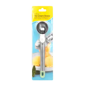 Cuchara de acero inoxidable con palanca de expulsión para helado, 22c…