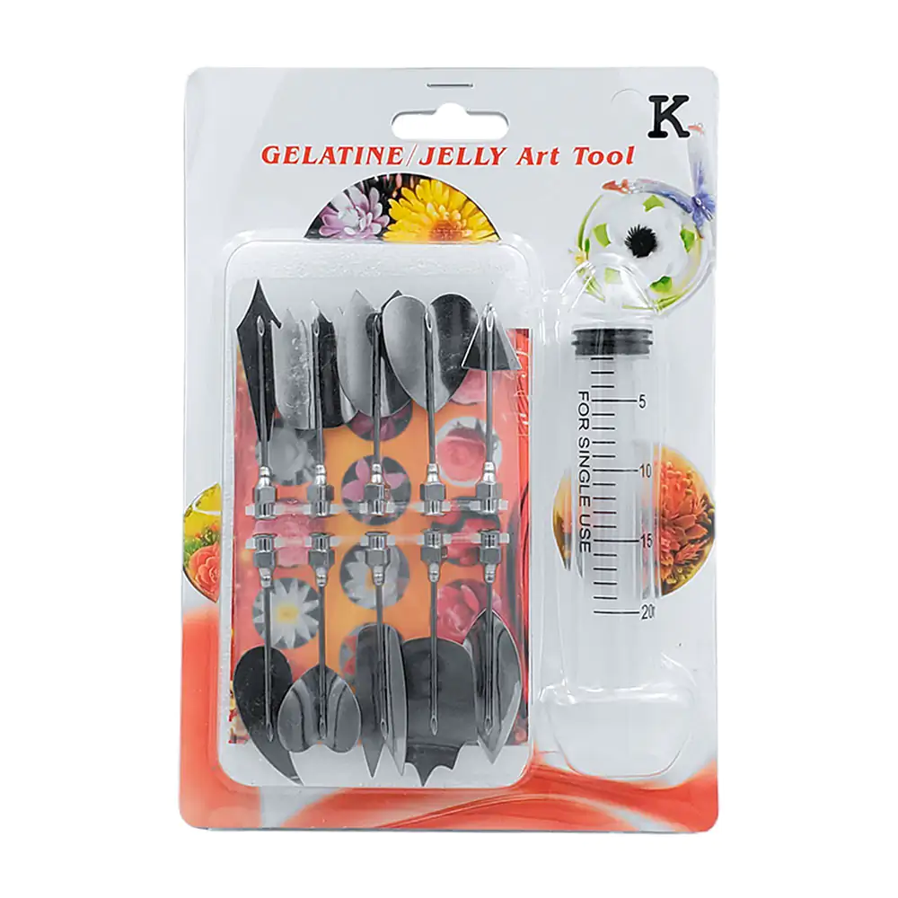 Blíster con 10 agujas de acero + jeringa de 20ml para decoración de g…