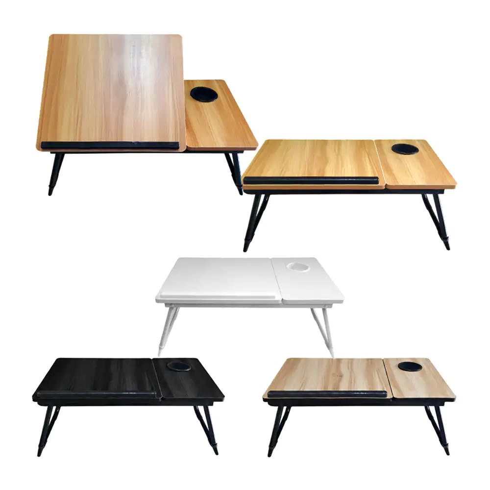 Mesa plegable para laptop tipo madera con inclinación ajustable y por…