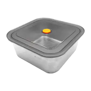 Recipiente de metal para almacenar comida, cierre hermético y válvula…
