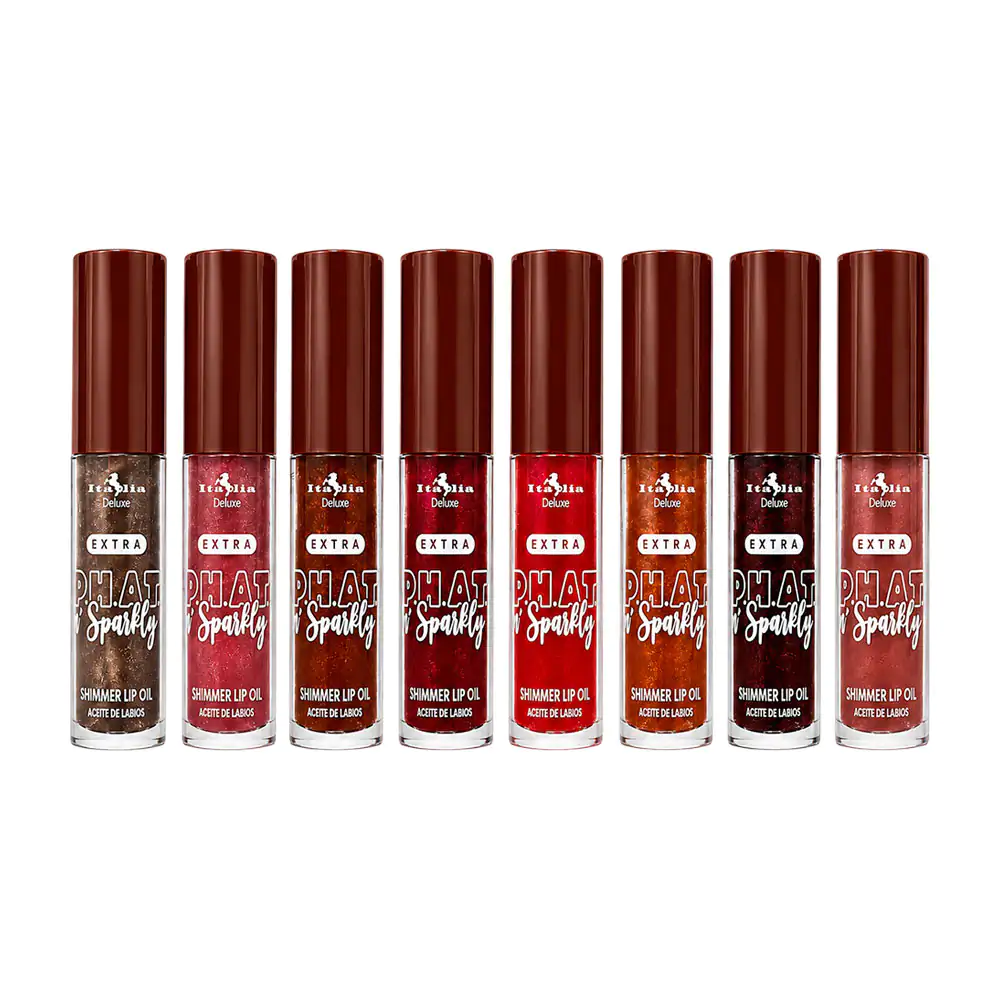 Shimmer lip oil italia deluxe, extra phat n sparkle, 4.5g, variedad d…