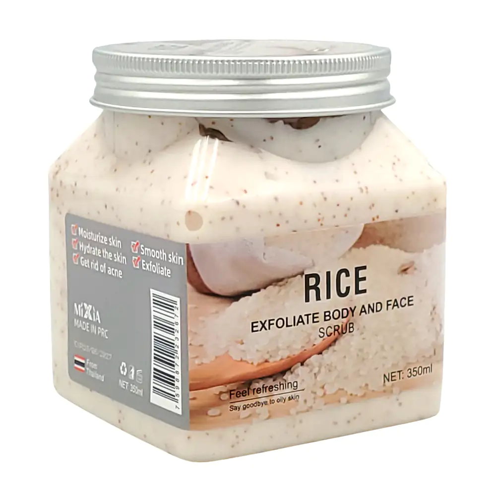Exfoliante corporal y facial con extracto de arroz, aclara y suaviza,…