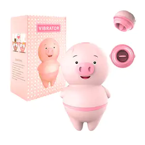 Vibrador estimulador para chicas en forma de cerdito, lengua vibrador…