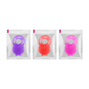 Anillo vibrador masculino, goma suave ajustable, diseño discreto, var…
