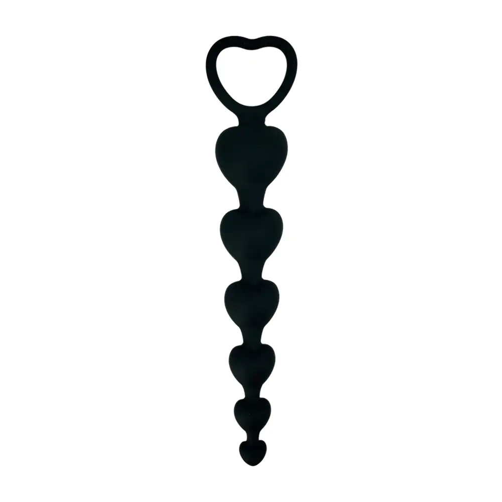Plug anal de esferas en forma de corazón, plástico resistente 15cm + …