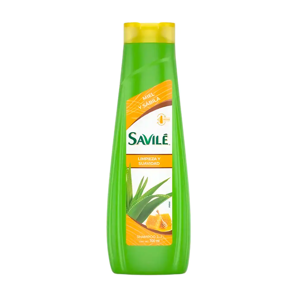 Shampoo savilé de miel y sábila, limpieza y suavidad, 700ml