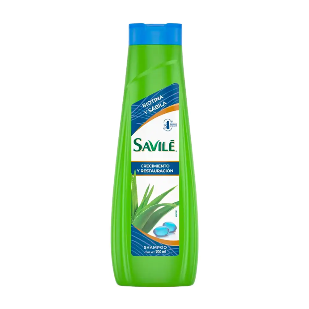 Shampoo savilé de biotina y sábila, crecimiento y restauración, 700ml