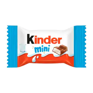 1pza Chocolate mini Kinder con relleno a base de leche 8g / 256213