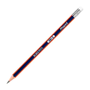 1pza lápiz hb #2 maped de madera con goma para borrar / 177214 / blac…