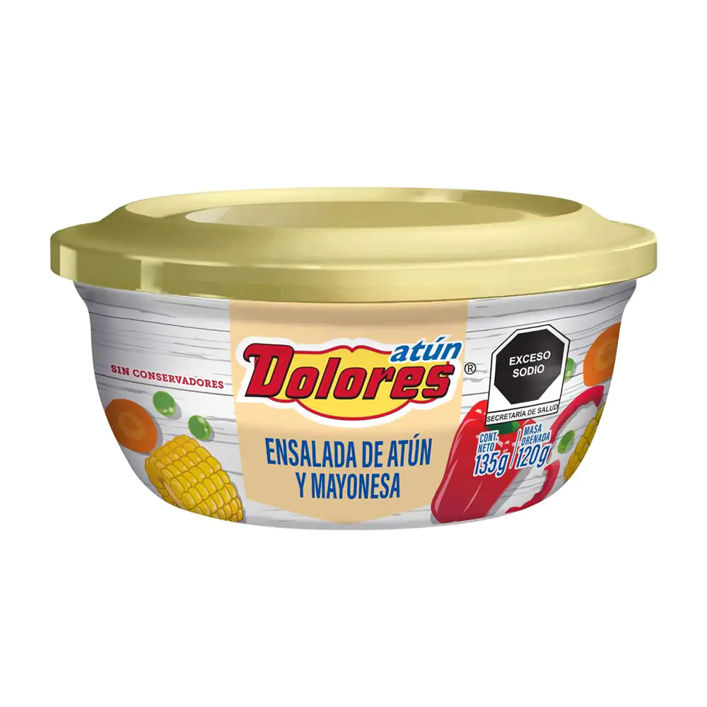 Atún dolores listo para comer, ensalada de atún con mayonesa, 135g / …