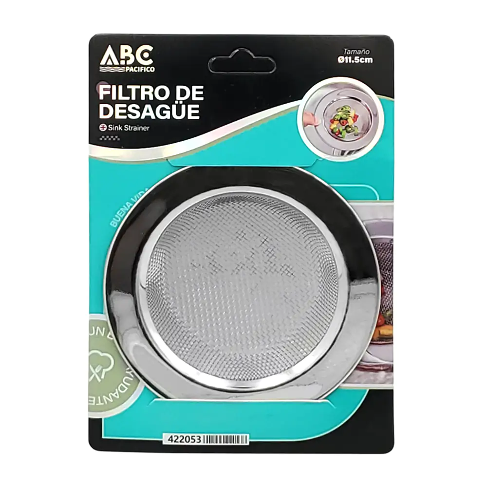 Filtro para desagüe de malla con contorno de acero inoxidable, 11.5cm…