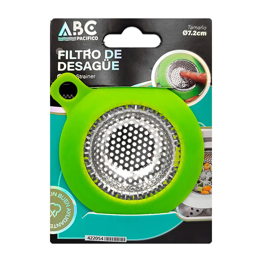 Filtro para desagüe de malla con contorno de plástico resistente, 7.2…