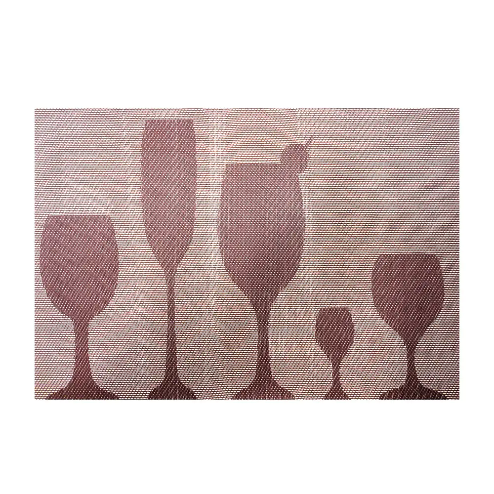 1pza mantel individual para mesa con diseño tejido y estampado de cop…