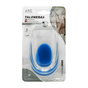 Par de taloneras de silicona ergonómica transparente, cómodas y trans…