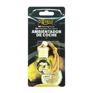 Aromatizante - ambientador de coche en frasco con cordón para colgar,…