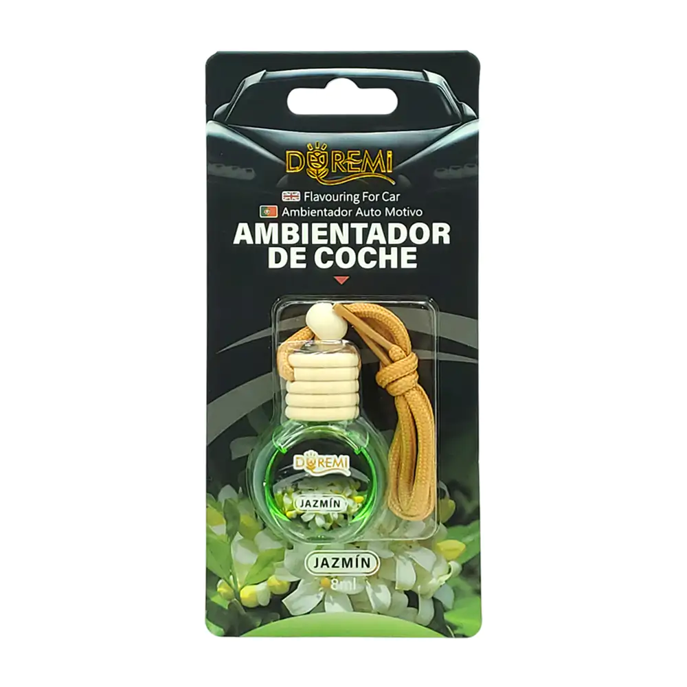 Aromatizante - ambientador de coche en frasco con cordón para colgar,…