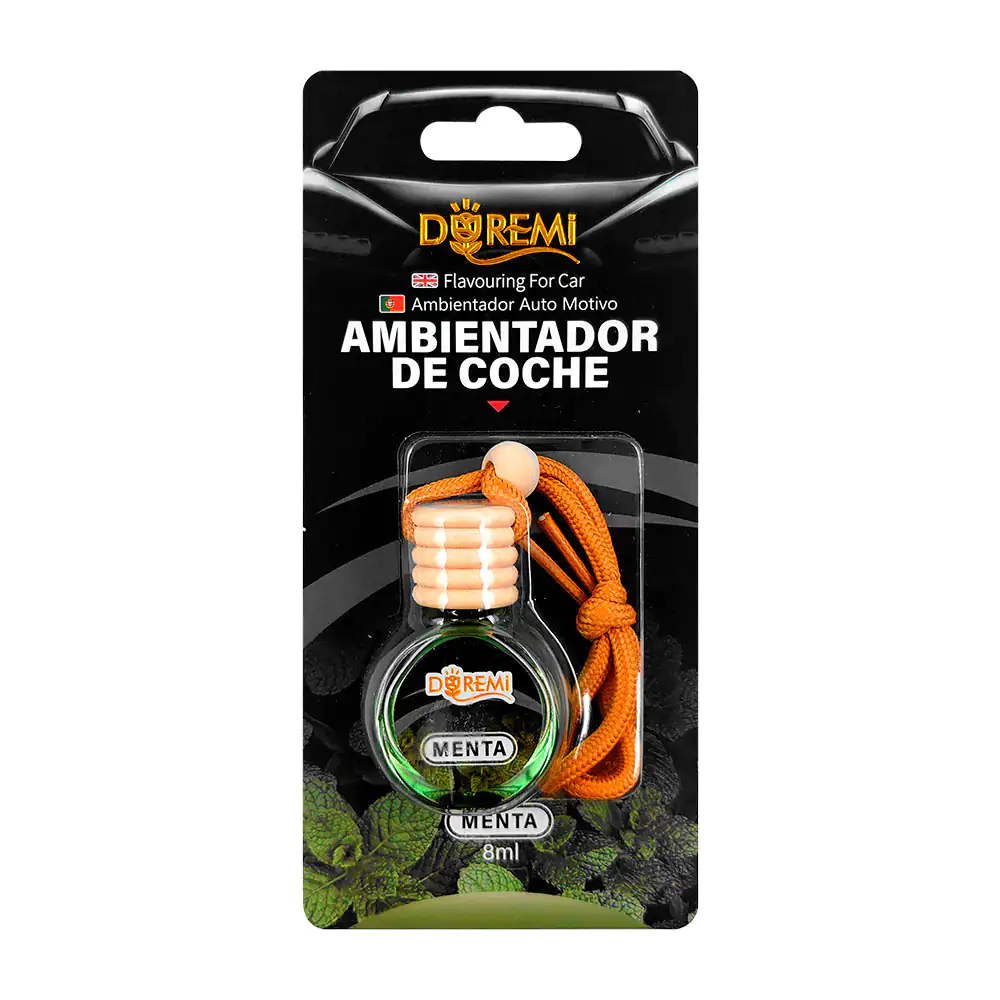 Aromatizante - ambientador de coche en frasco con cordón para colgar,…