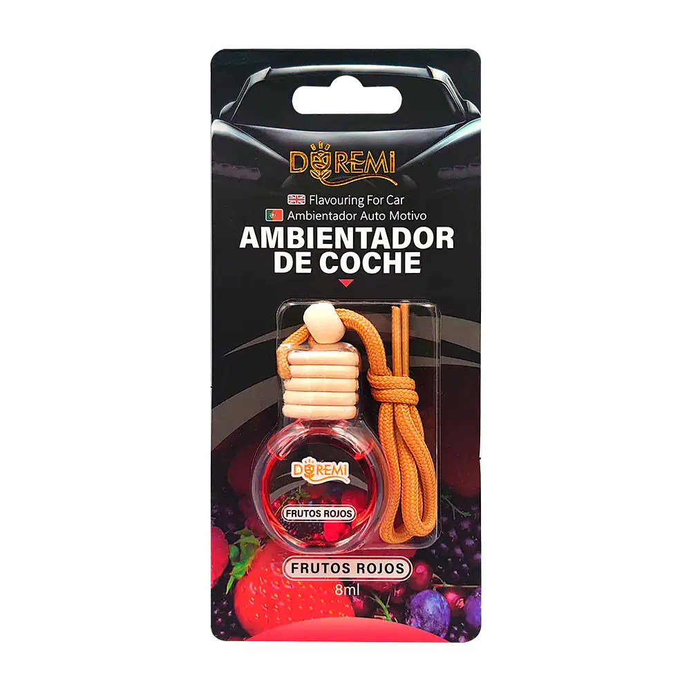 Aromatizante - ambientador de coche en frasco con cordón para colgar,…