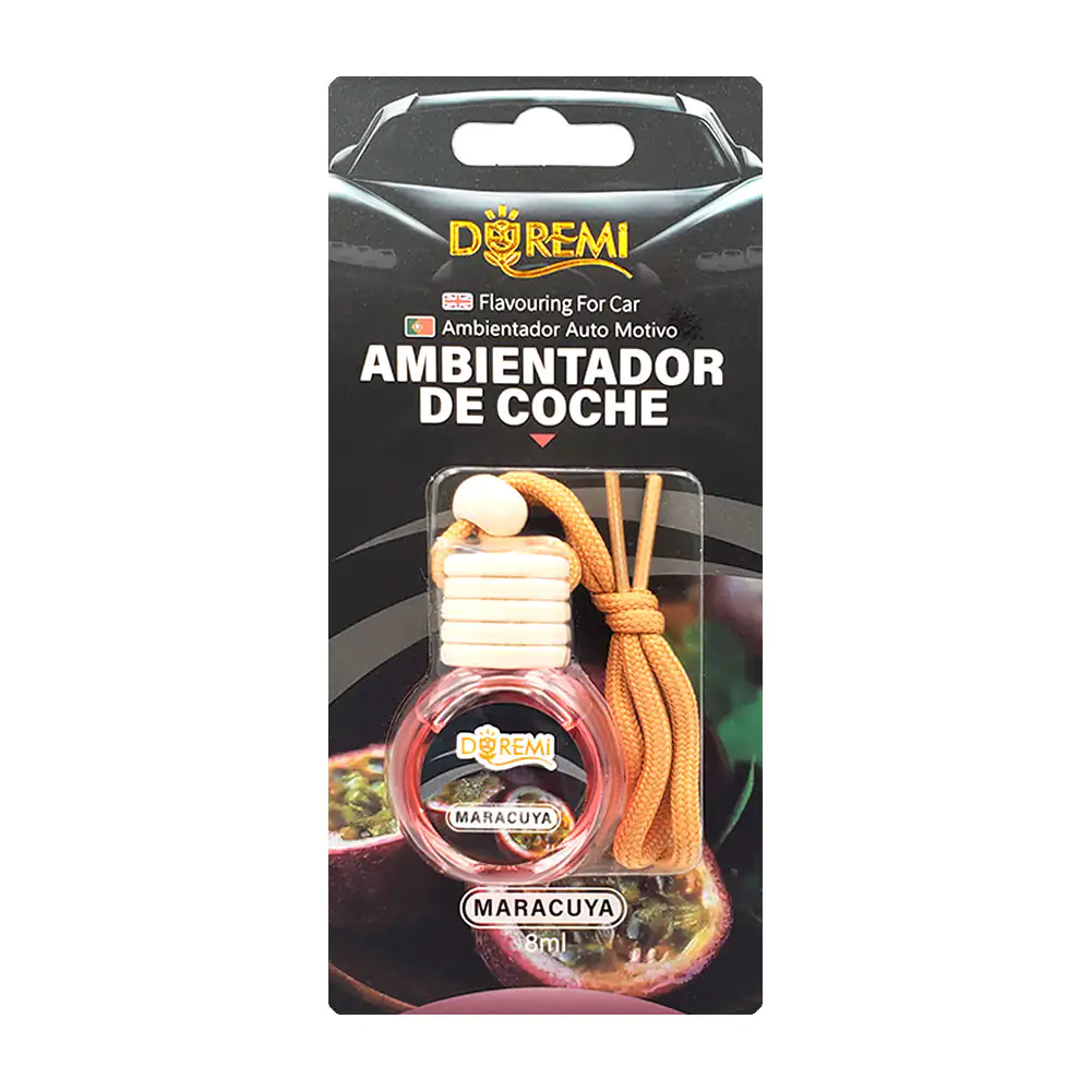Aromatizante - ambientador de coche en frasco con cordón para colgar,…