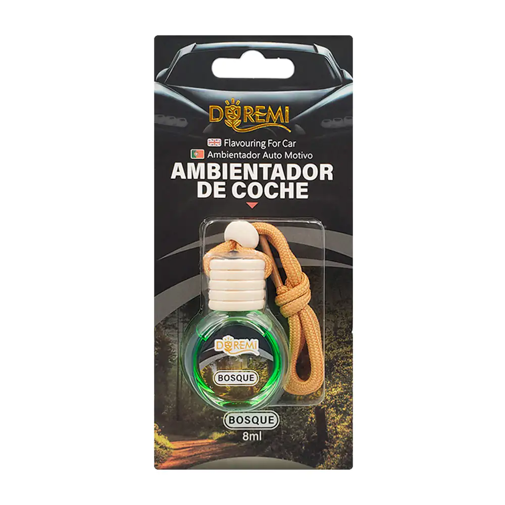 Aromatizante - ambientador de coche en frasco con cordón para colgar,…