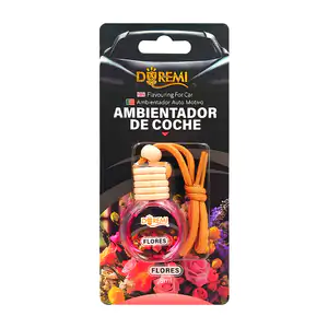 Aromatizante - ambientador de coche en frasco con cordón para colgar,…