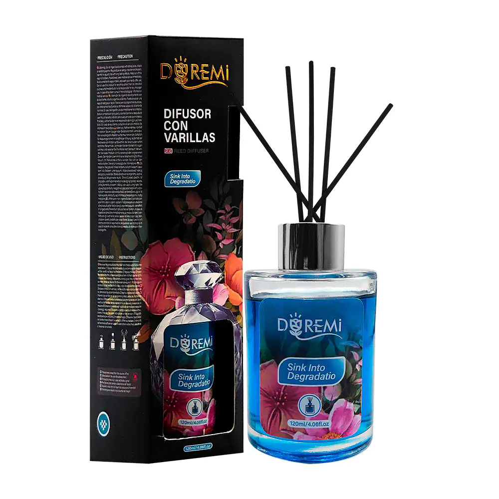 Aromatizante - difusor con varillas en frasco de 120ml, aroma sink in…