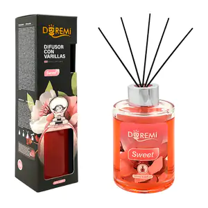 Aromatizante - difusor con varillas en frasco de 120ml, aroma sweet /…