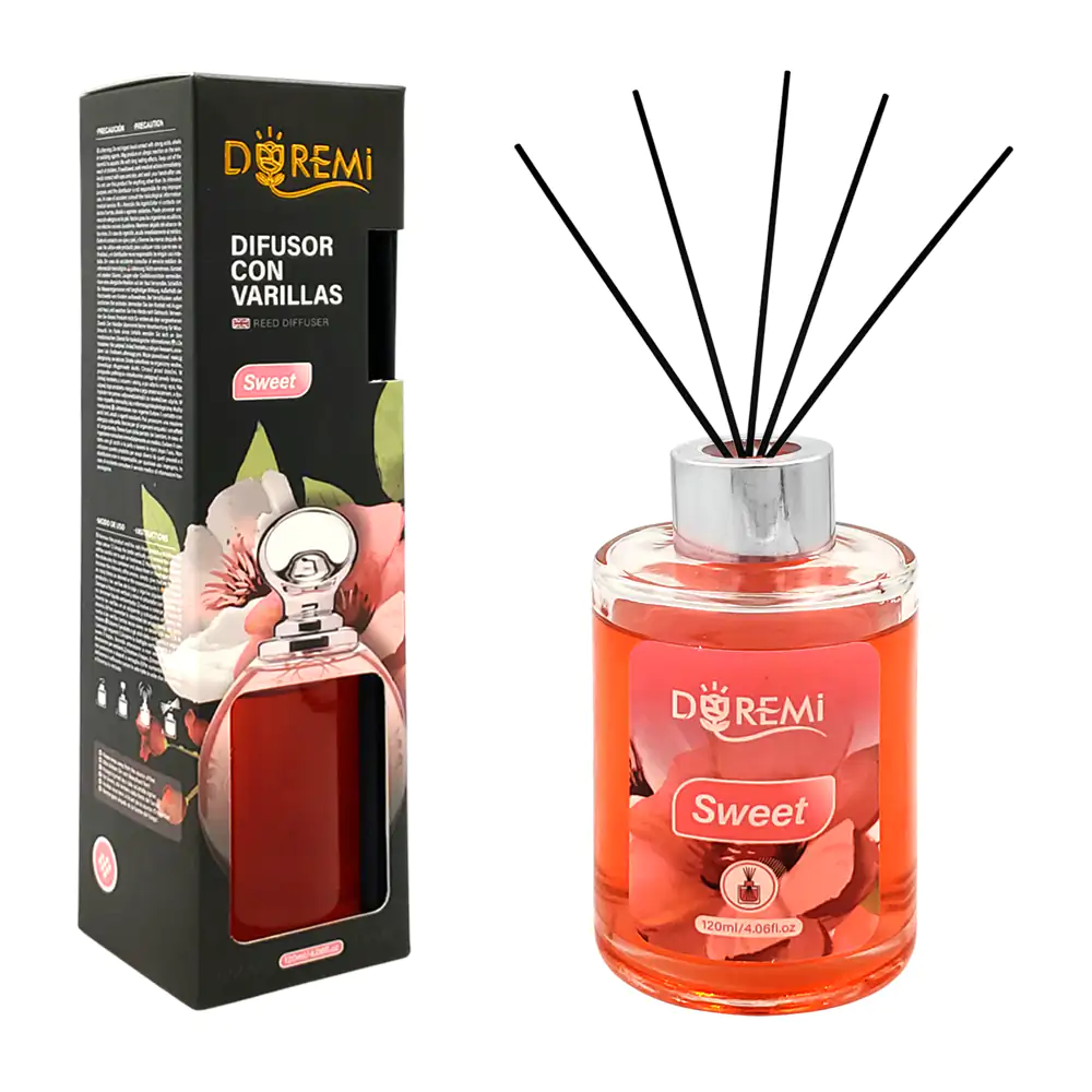 Aromatizante - difusor con varillas en frasco de 120ml, aroma sweet /…