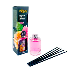 Aromatizante - difusor con varillas en frasco de 120ml, aroma wolfber…