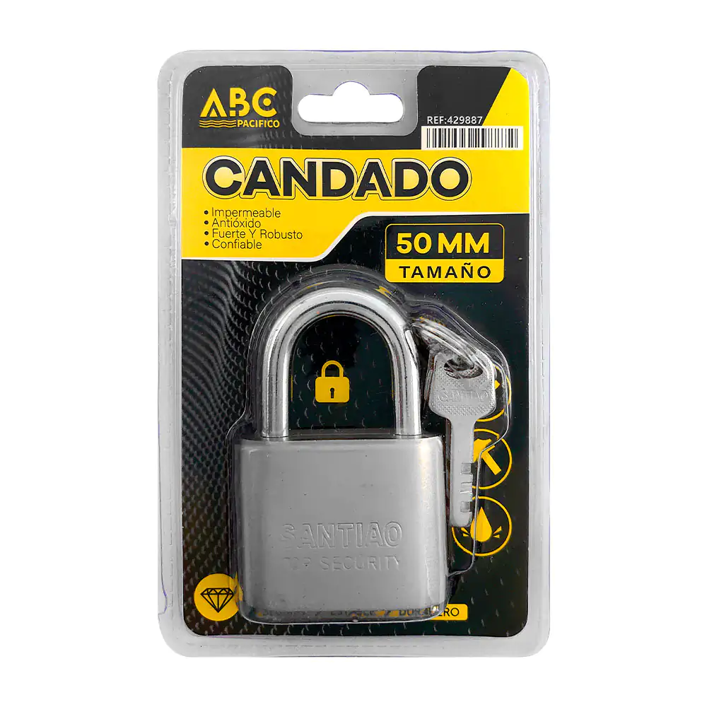 Candado de hierro 50mm, impermeable, antióxido, fuerte y robusto + ju…