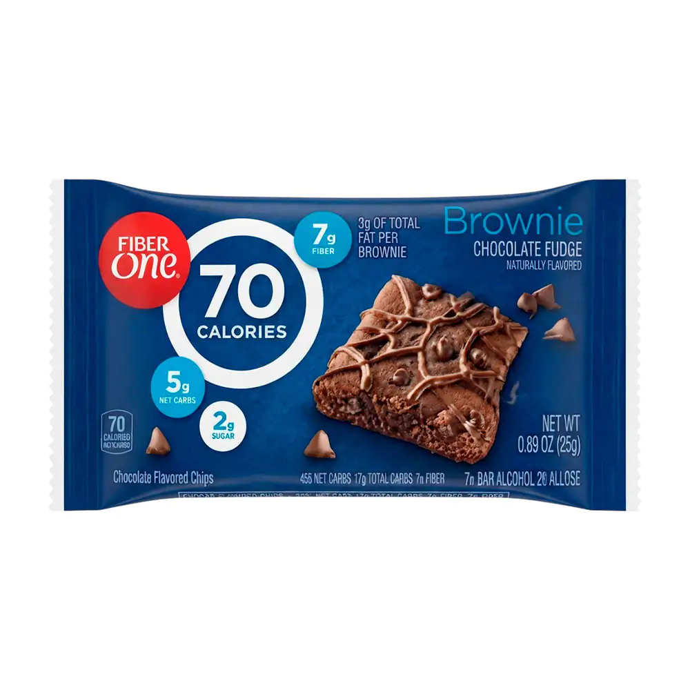 1pza sobre brownie fiber one chocolate fudge 25g / 506497