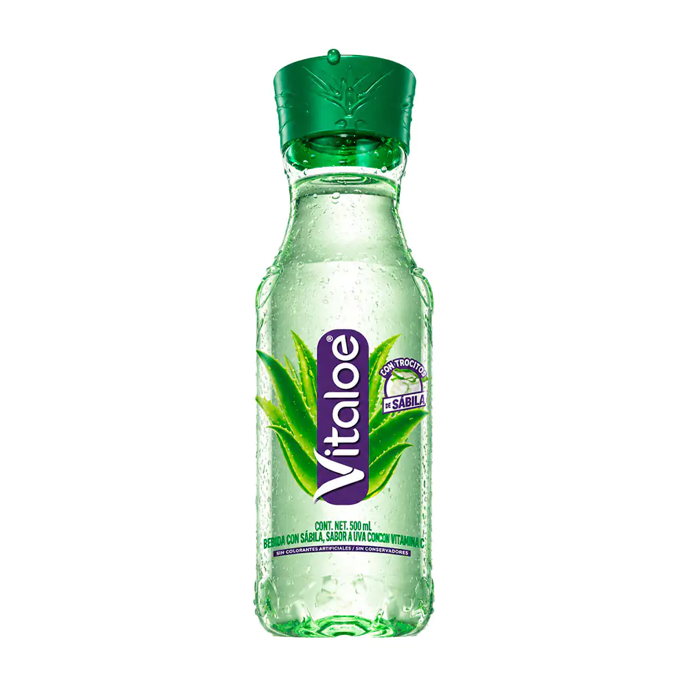 1pza Bebida vitaloe con trocitos de sabila, 320ml / 506816