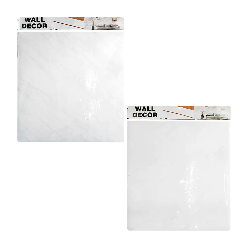 Paquete con 5 láminas de papel tapiz, diseño mármol blanco-rayas gris…