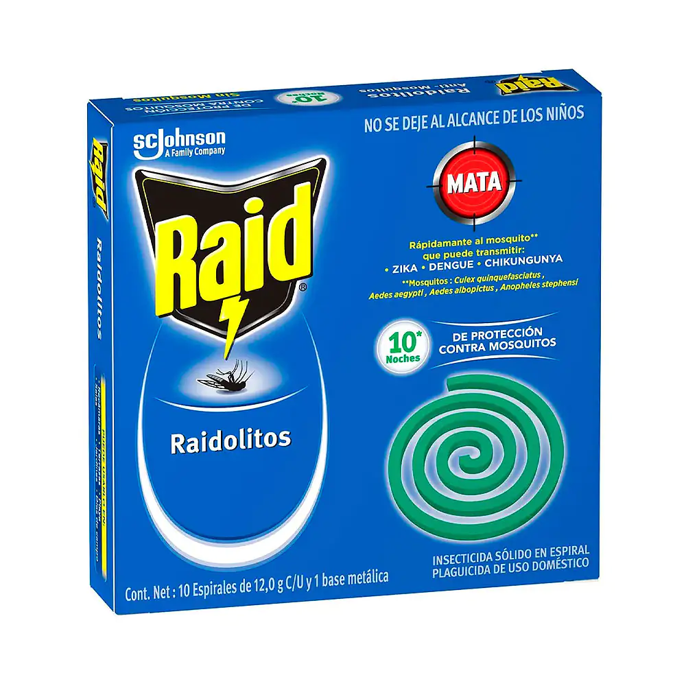 Paquete con 10 raidolitos verdes para eliminar zancudos - mosquitos +…