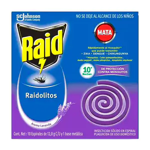 Paquete con 10 raidolitos lavanda para eliminar zancudos - mosquitos …