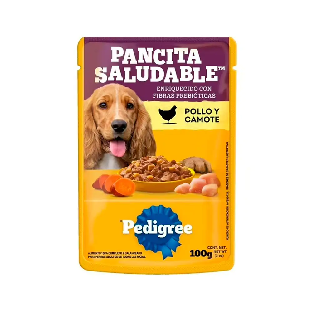 1pz alimento húmedo pedigree para perros adultos, sobre pancita salud…