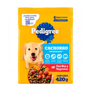 1pz bolsa de croquetas pedigree para cachorros sabor res y vegetales,…