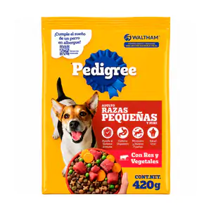 Croquetas pedigree para razas pequeñas adultas, sabor res con vegetal…