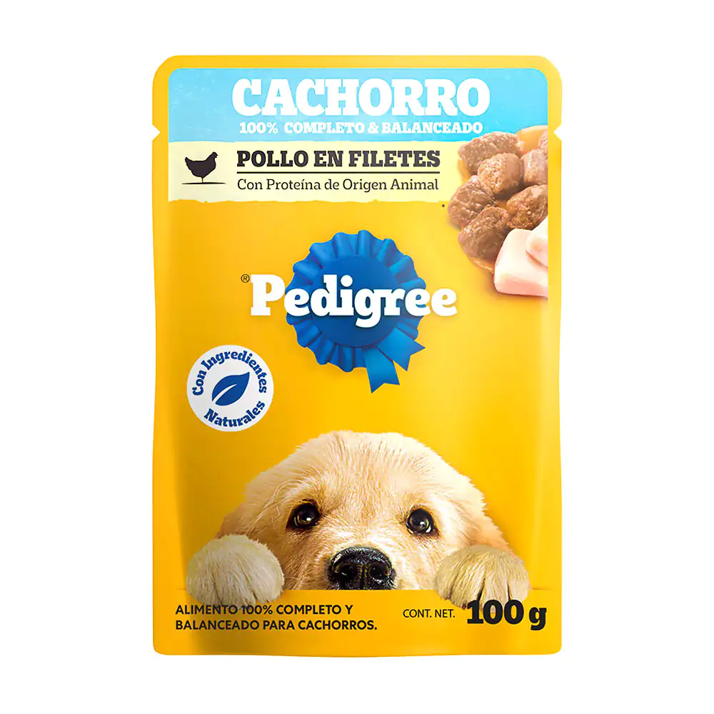 1pz alimento húmedo pedigree sabor pollo en filetes para perros cacho…