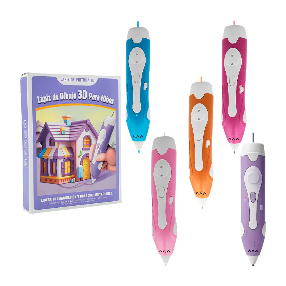 Pluma / bolígrafo infantil de impresión 3d de baja temperatura con 3 …