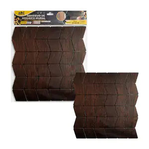 Paquete con 6 láminas para pared, 30x30cm con diseño en zig-zag efect…