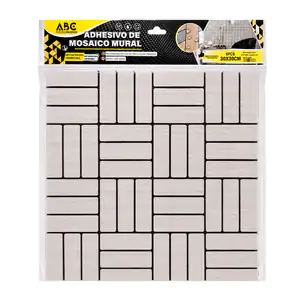 Paquete con 6 láminas para pared, 30x30cm con diseño de franjas inter…